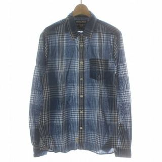 ウールリッチ(WOOLRICH)のWOOLRICH チェックシャツ カジュアル スタンダード 長袖 S XS 青(シャツ)