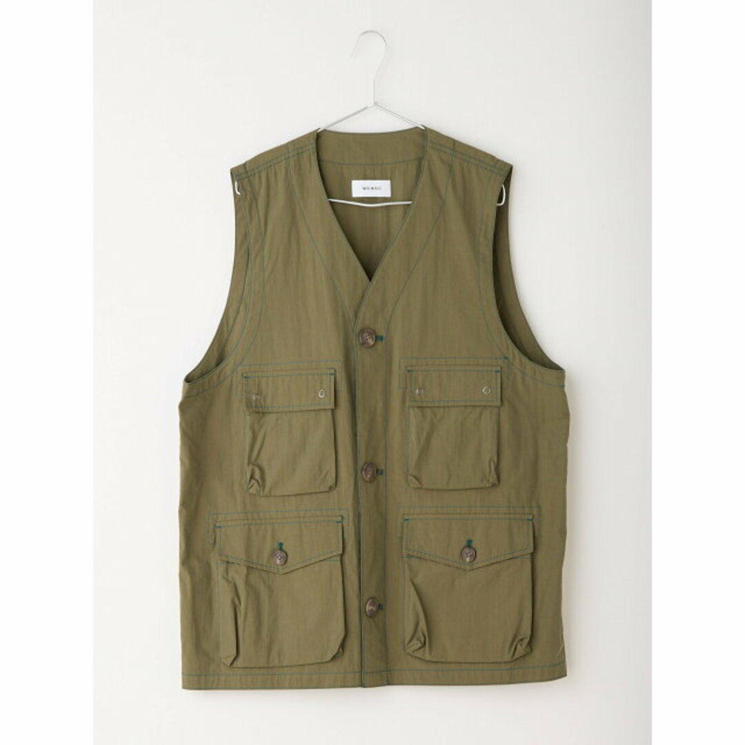 PAL GROUP OUTLET(パルグループアウトレット)の【オリーブ】【Kastane】【WHIMSIC】C-1 VEST レディースのトップス(ベスト/ジレ)の商品写真