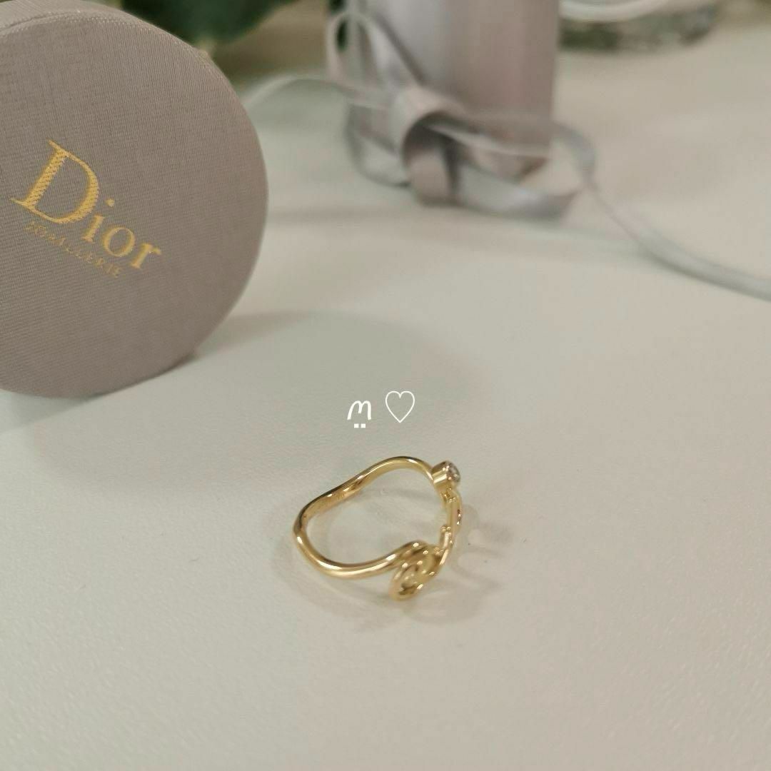 Dior(ディオール)のDior　ディオール　アムール　ouiリング　45　ダイヤモンド　Ꮶ18ゴールド レディースのアクセサリー(リング(指輪))の商品写真