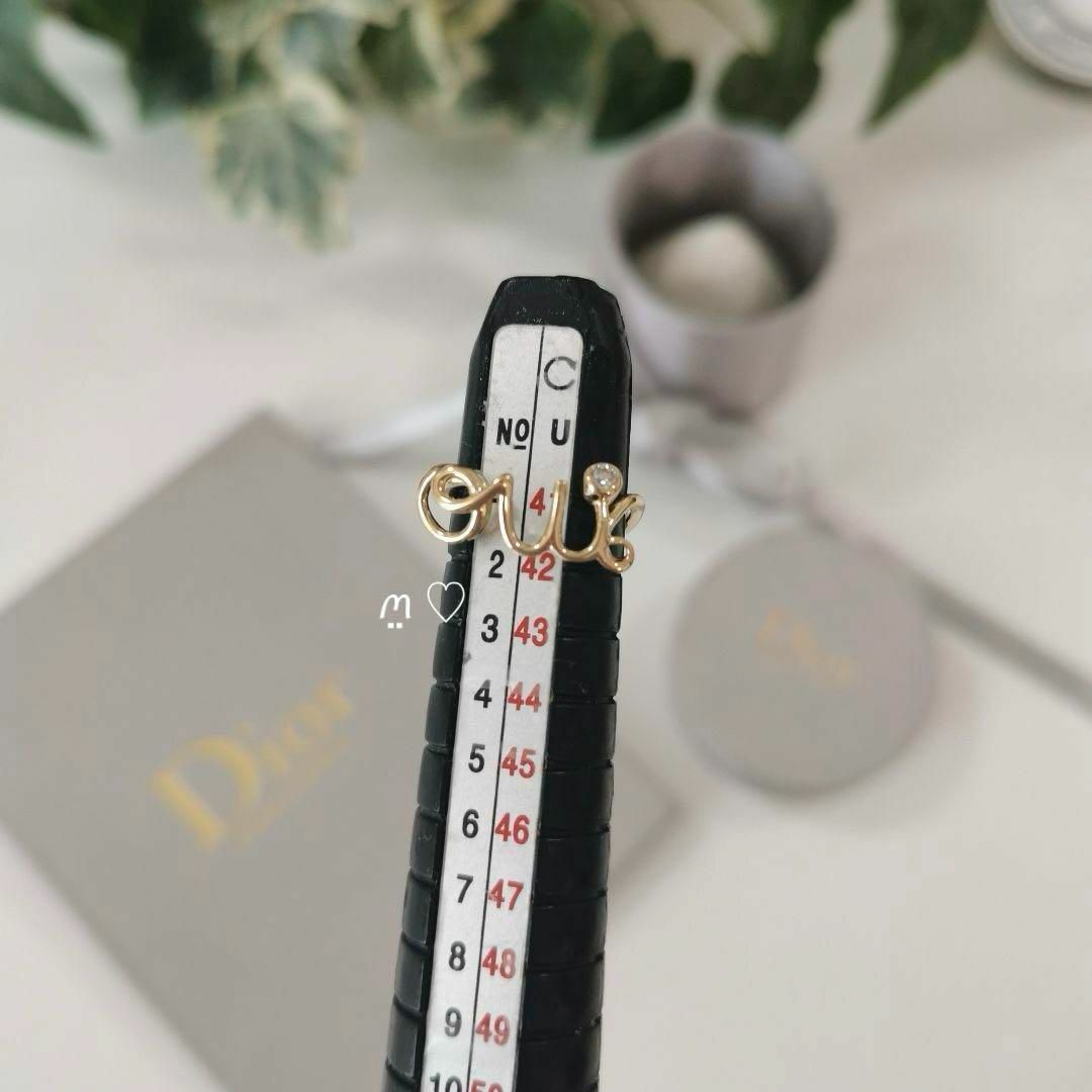 Dior(ディオール)のDior　ディオール　アムール　ouiリング　45　ダイヤモンド　Ꮶ18ゴールド レディースのアクセサリー(リング(指輪))の商品写真