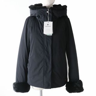 WOOLRICH - 未使用品☆WOOLRICH ウールリッチ LUXURY BOULDER JKT フェイクファー付き フーデッドジャケット ブラック XS レディース タグ付き