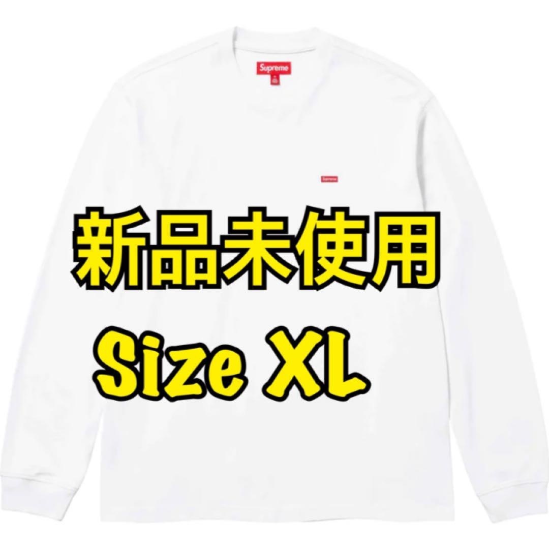 Supreme(シュプリーム)のSupreme Small Box L/S Tee スモールボックス白XL メンズのトップス(Tシャツ/カットソー(半袖/袖なし))の商品写真