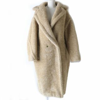 マックスマーラ(Max Mara)の極美品☆希少 定価501600円 正規品 マックスマーラ 20年コレクション キャメル×ゴールドルレックス×シルク混 テディベア  コート  M 伊製(その他)