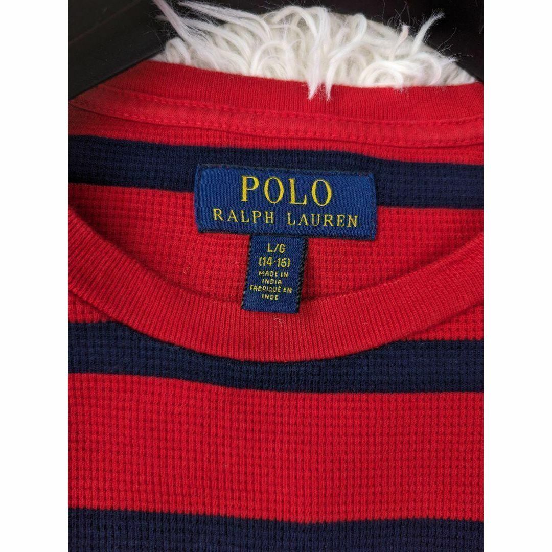 POLO RALPH LAUREN(ポロラルフローレン)のPOLO RALPH LAUREN ラルフローレン ボーダー サーマル Lサイズ レディースのトップス(Tシャツ(長袖/七分))の商品写真