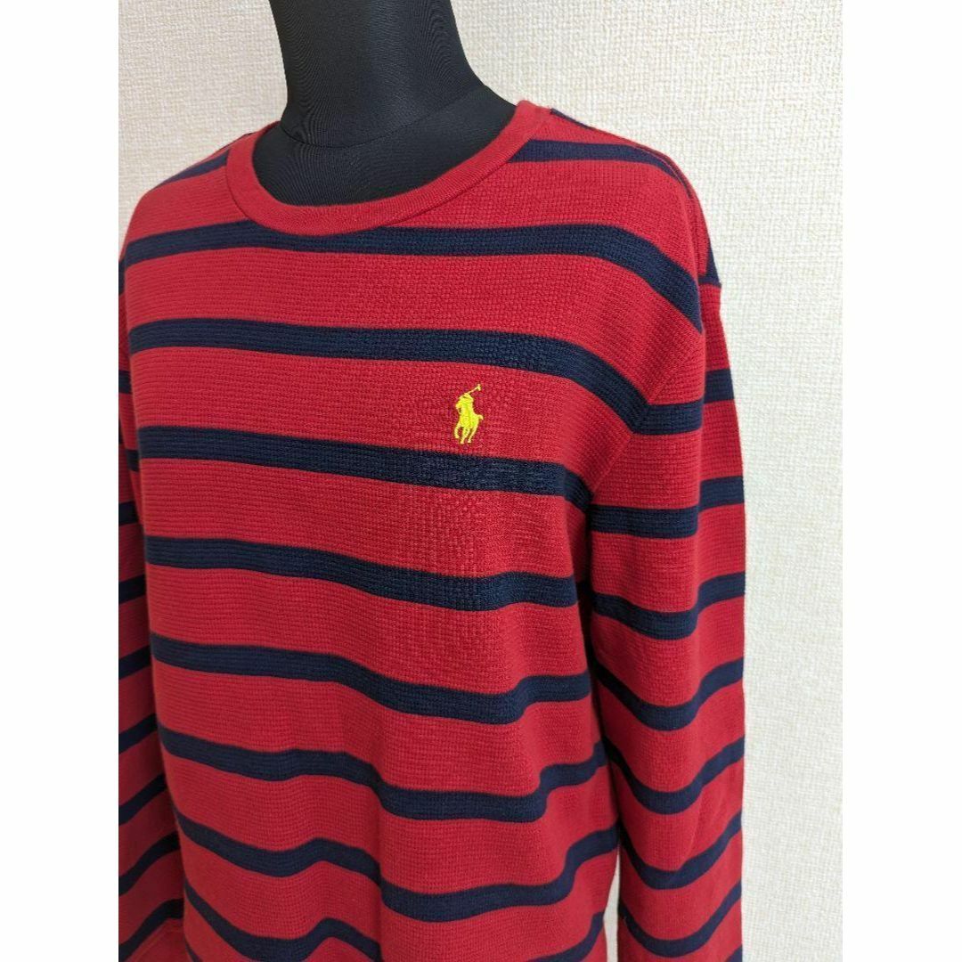 POLO RALPH LAUREN(ポロラルフローレン)のPOLO RALPH LAUREN ラルフローレン ボーダー サーマル Lサイズ レディースのトップス(Tシャツ(長袖/七分))の商品写真