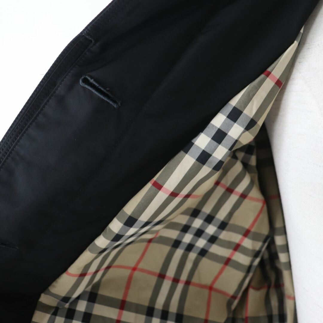 BURBERRY(バーバリー)の美品☆国内正規品 BURBERRY LONDON ENGLAND バーバリーロンドンイングランド リカルドティッシ期 ロゴパッチ・ベルト付 コート ブラック 38 レディースのジャケット/アウター(その他)の商品写真