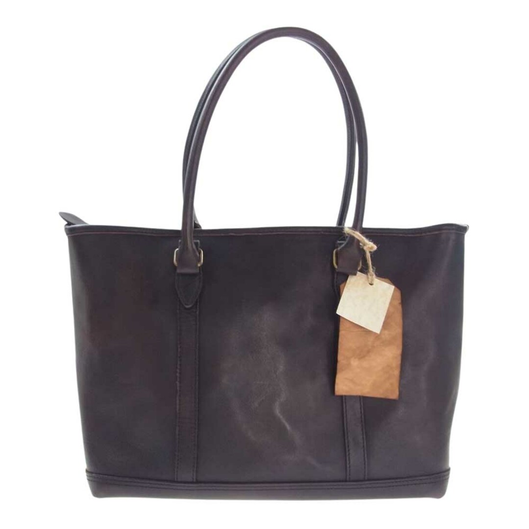 ヴァスコ VASCO トートバッグ VS-263TL LEATHER NELSON TOTE BAG レザー ネルソン トート バッグ 黒茶色系【中古】 レディースのバッグ(ハンドバッグ)の商品写真