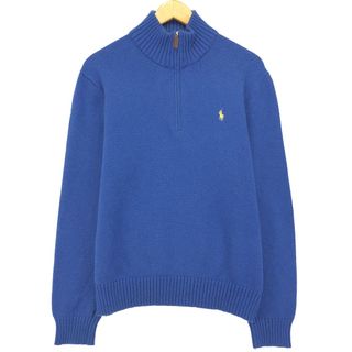 ラルフローレン(Ralph Lauren)の古着 ラルフローレン Ralph Lauren POLO RALPH LAUREN コットンニットハーフジップセーター メンズM /eaa421116(ニット/セーター)