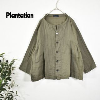 Plantation - ★Plantation プランテーション★コットンリネン ブラウス 長袖 春夏秋