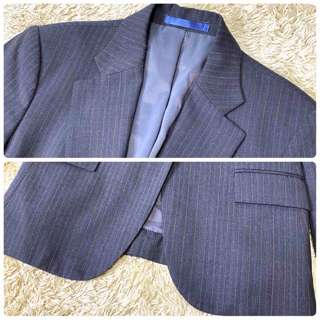 AOKI(アオキ)のレミュー パンツ スーツ セットアップ ストライプ プレミアムウォッシュ レディースのフォーマル/ドレス(スーツ)の商品写真
