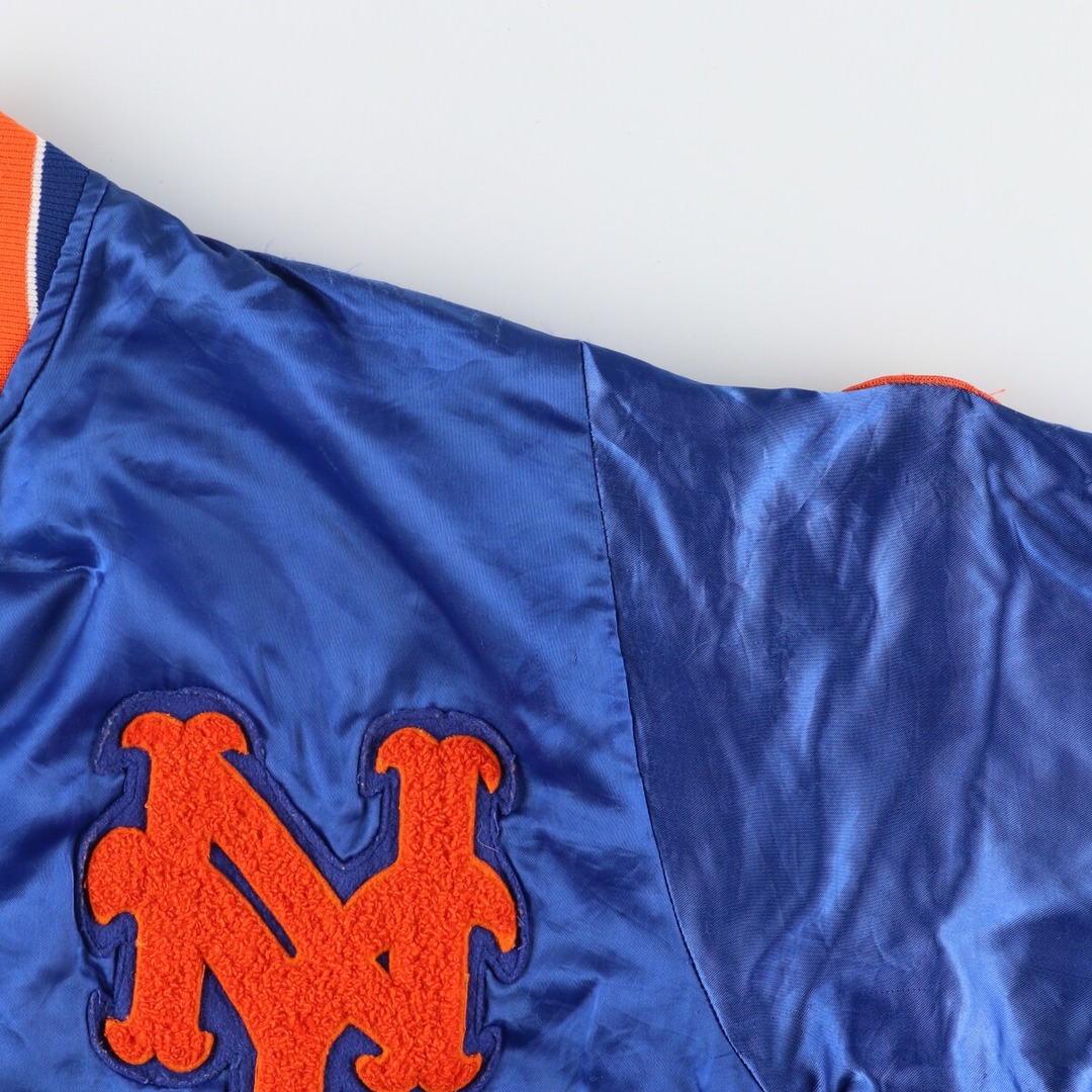 古着 90年代 felco MLB NEWYORK METS ニューヨークメッツ ナイロンスタジャン アワードジャケット USA製 メンズM ヴィンテージ /eaa416182 メンズのジャケット/アウター(スタジャン)の商品写真