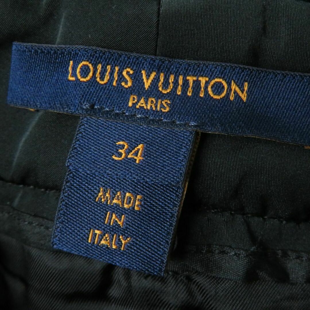 LOUIS VUITTON(ルイヴィトン)の極美品☆正規品 LOUIS VUITTON ルイヴィトン 21AW モノグラム ツイード 台形スカート ブラック×グレー 34 レディース イタリア製 レディースのスカート(ひざ丈スカート)の商品写真