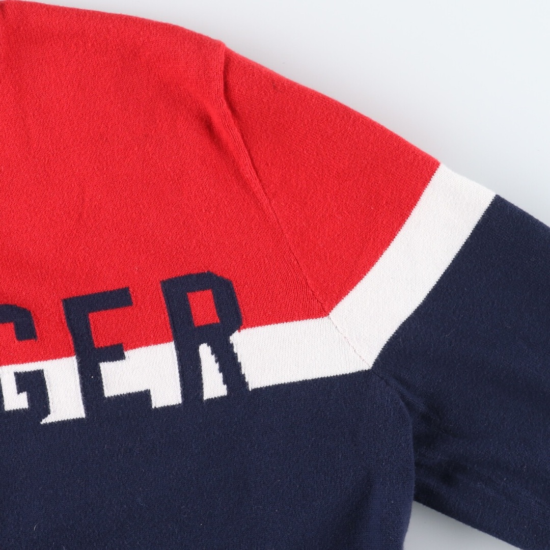 TOMMY HILFIGER(トミーヒルフィガー)の古着 トミーヒルフィガー TOMMY HILFIGER コットンニットセーター メンズM /eaa410852 メンズのトップス(ニット/セーター)の商品写真