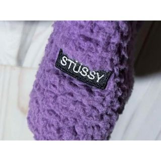 ステューシー(STUSSY)のstussy 紫　フリースジャケット　L(ブルゾン)