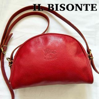 イルビゾンテ(IL BISONTE) ショルダーバッグ(レディース)（レッド/赤色