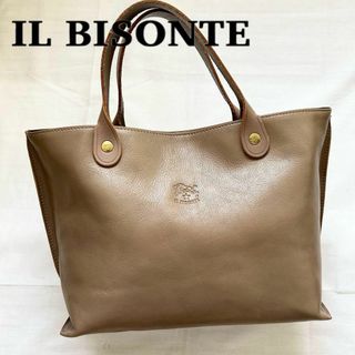 イルビゾンテ(IL BISONTE)の✨美品✨ 入手困難　イルビゾンテ　トートバッグ　ハンドバッグ　グレージュ　レザー(ハンドバッグ)