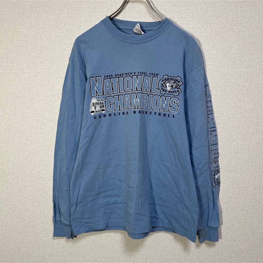 Champion(チャンピオン)の【チャンピオン】ロンT 長袖Tシャツ　バスケ NCAA　袖ロゴ　アニマル　羊６ メンズのトップス(Tシャツ/カットソー(七分/長袖))の商品写真