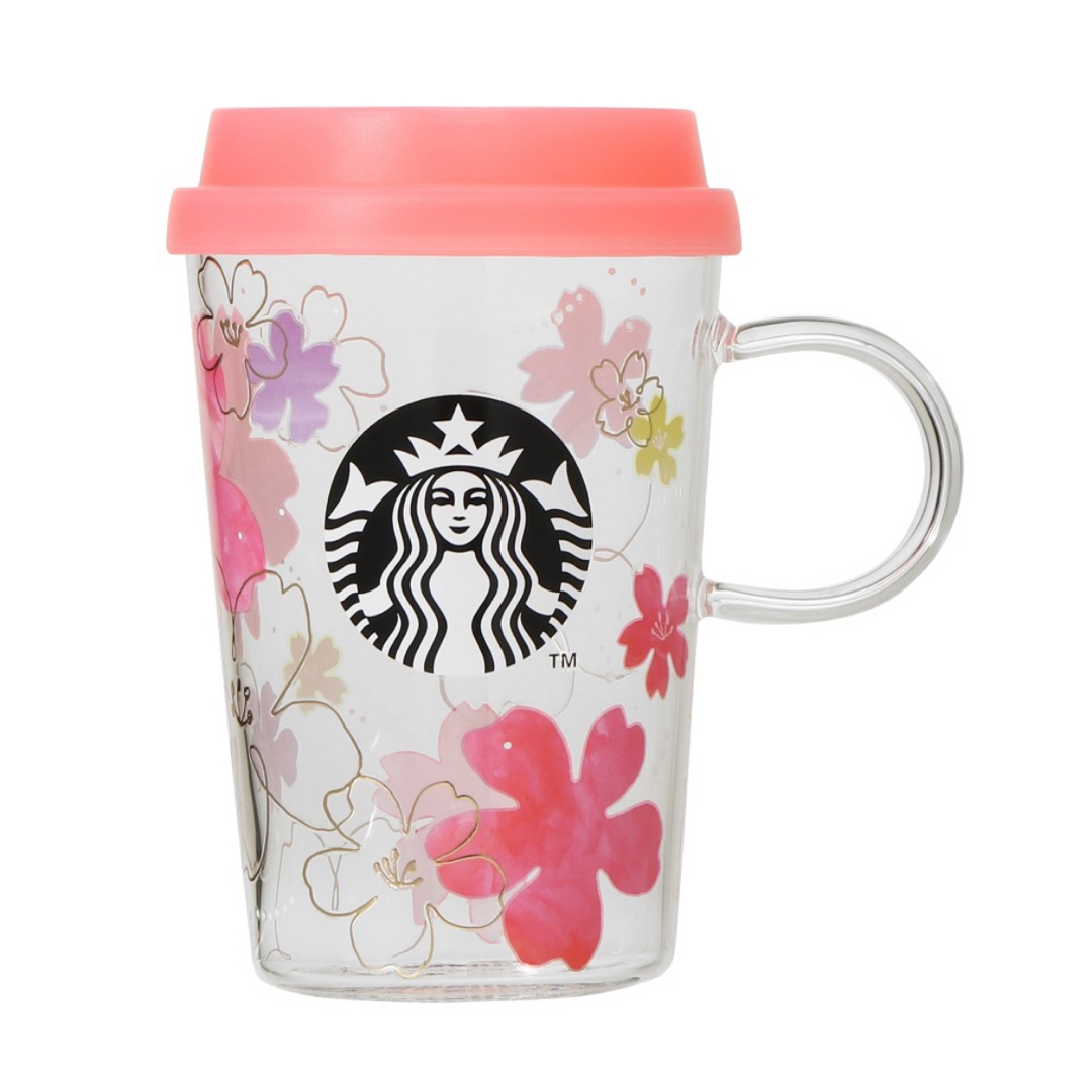 Starbucks(スターバックス)のSAKURA2024耐熱グラスマグ355ml  スターバックス インテリア/住まい/日用品のキッチン/食器(グラス/カップ)の商品写真