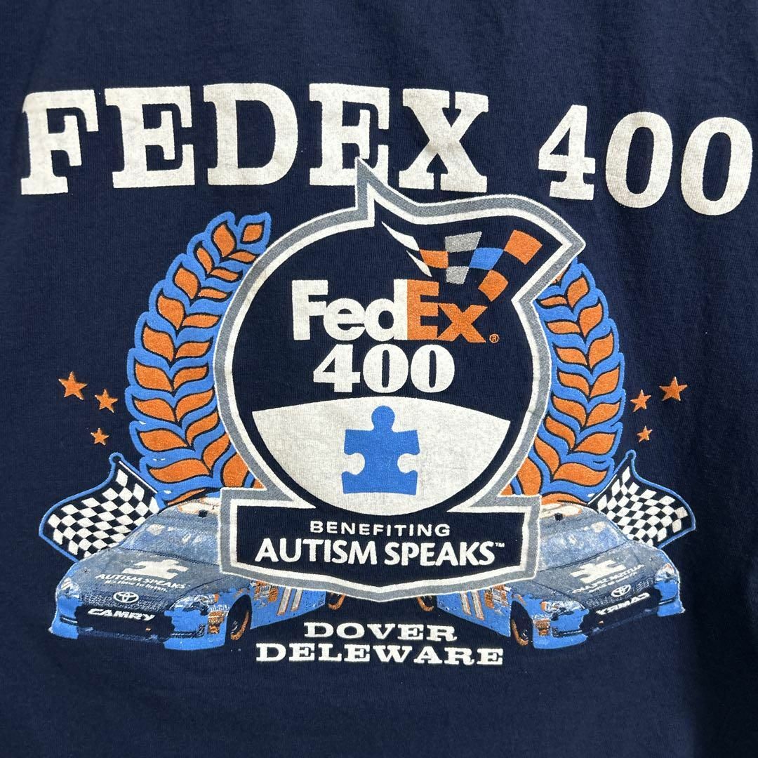 DELTA(デルタ)のFedEx フェデックス NASCAR ナスカー 両面デザイン Tシャツ 半袖 メンズのトップス(Tシャツ/カットソー(半袖/袖なし))の商品写真