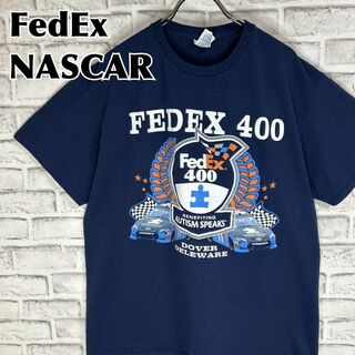 デルタ(DELTA)のFedEx フェデックス NASCAR ナスカー 両面デザイン Tシャツ 半袖(Tシャツ/カットソー(半袖/袖なし))