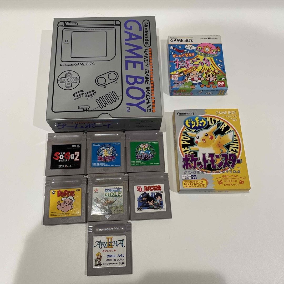 激レア!初代ゲームボーイ箱付き+ソフト9本セット! | フリマアプリ ラクマ 激レア!初代ゲームボーイ箱付き+ソフト9本セット! | フリマアプリ ラクマ