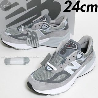 ニューバランス(New Balance)の24cm 新品 USA製 ニューバランス W990GL6 グレー V6 灰(スニーカー)