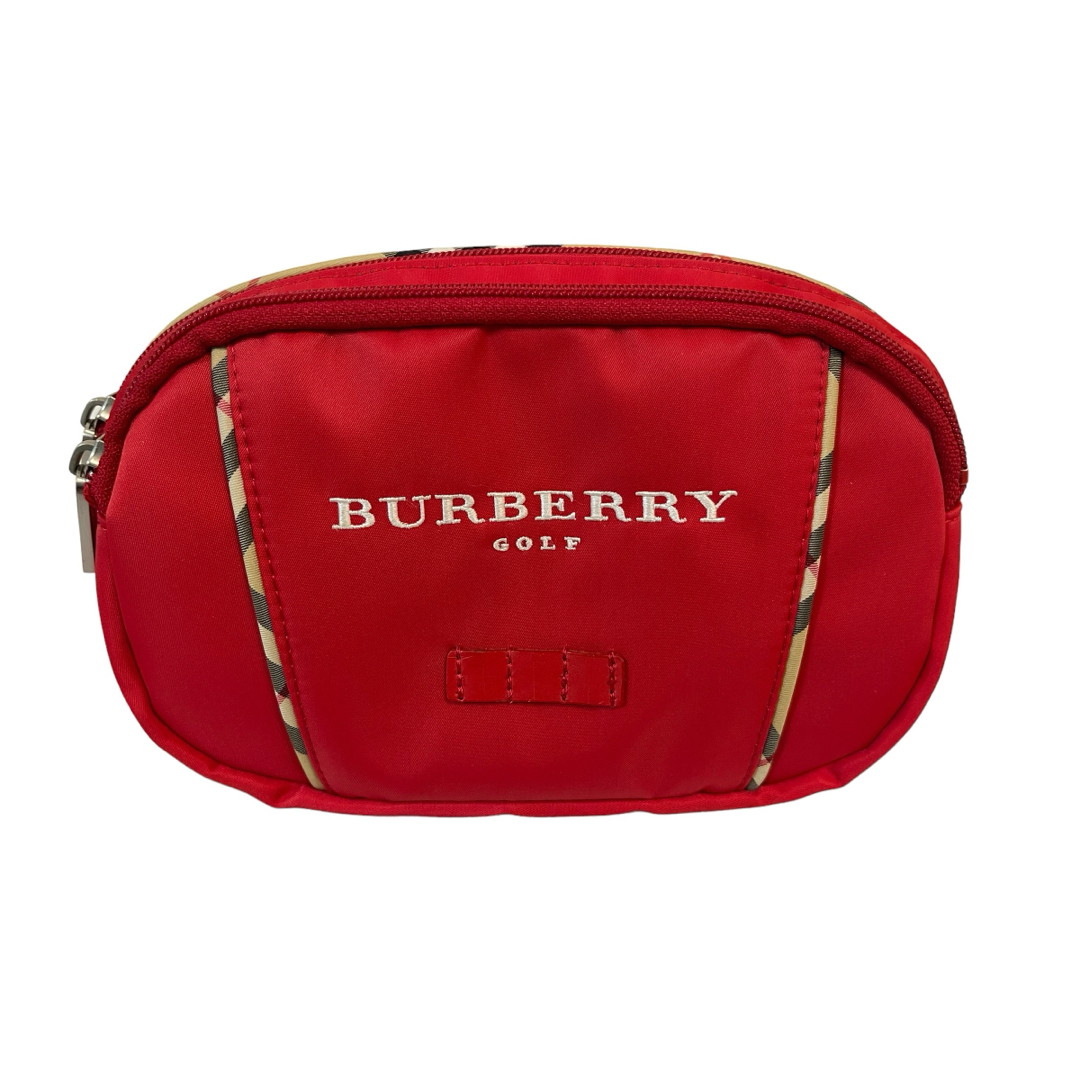 BURBERRY(バーバリー)のBURBERRY GOLF バーバリー ゴルフ ウエストポーチ ボディバッグ 赤 スポーツ/アウトドアのゴルフ(バッグ)の商品写真