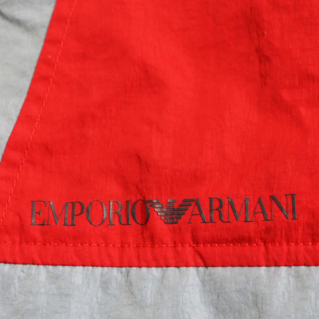 Emporio Armani(エンポリオアルマーニ)の未使用品●2019年製 黒タグ EMPORIO ARMANI エンポリオアルマーニ リバーシブル フーデッドナイロンジャケット マルチ 54 正規品 メンズ メンズのジャケット/アウター(ナイロンジャケット)の商品写真