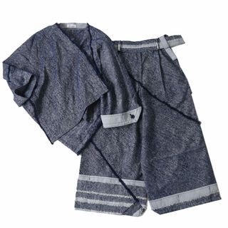 ISSEY MIYAKE - 極美品◎正規品 日本製 1325 イッセイミヤケ 22AW ROLLED DENIM IL23FD342／IL23FF343 デニム生地 セットアップ インディゴブルー 3／3