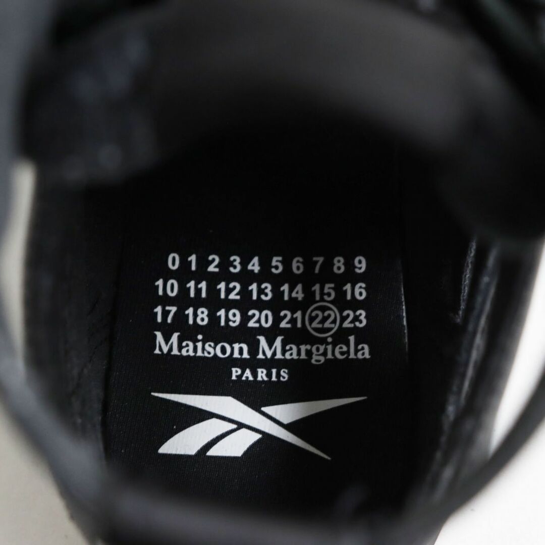 Maison Martin Margiela(マルタンマルジェラ)の極美品●Maison Margiela メゾンマルジェラ×Reebok リーボック S37WS0569 TABI タビ レザー 軽量 ハイカットスニーカー 25.5cm ブラック メンズの靴/シューズ(スニーカー)の商品写真