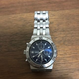 フォッシル(FOSSIL)のフォッシルQZCH-2318ブルースピードウェイクロノグラフ デイトネイビー中古(腕時計(アナログ))