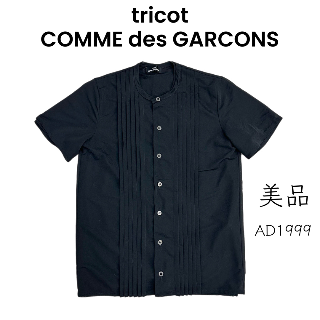 tricot COMME des GARCONS(トリココムデギャルソン)の【tricot COMME des GARCONS】コムデギャルソン シアー 黒 レディースのトップス(カットソー(半袖/袖なし))の商品写真
