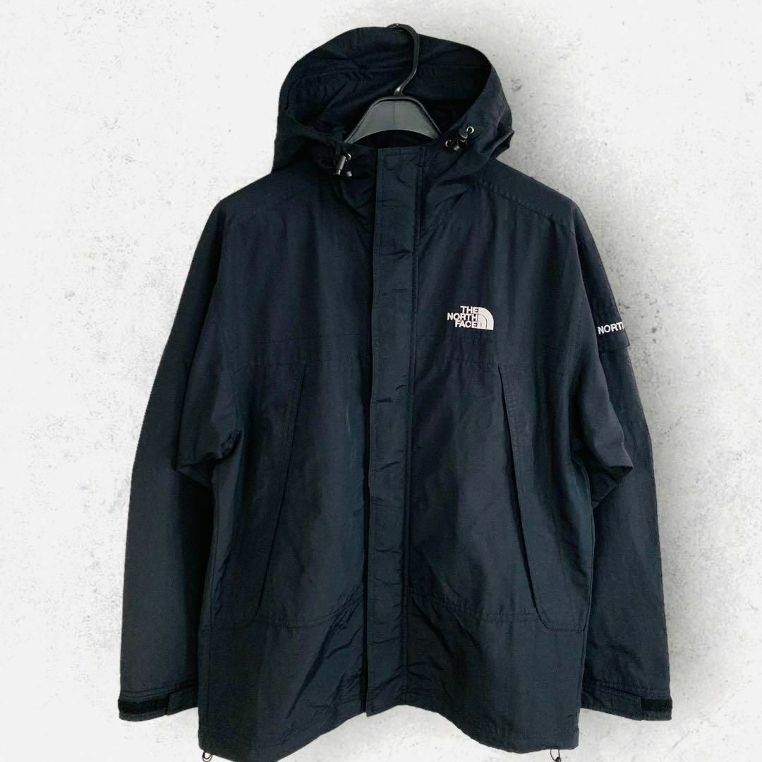 THE NORTH FACE(ザノースフェイス)のノースフェイス フード付きナイロンジャケット L ブラック メンズのジャケット/アウター(ナイロンジャケット)の商品写真