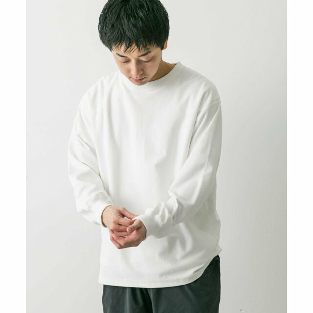 URBAN RESEARCH DOORS(アーバンリサーチドアーズ)の【WHITE】USAコットンロングスリーブTシャツ メンズのトップス(Tシャツ/カットソー(半袖/袖なし))の商品写真