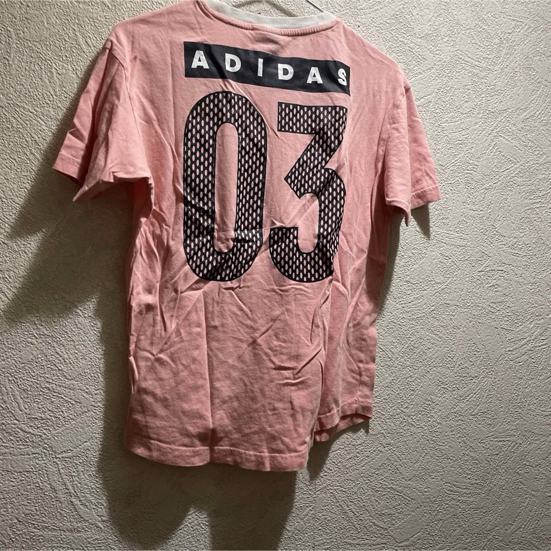 adidas(アディダス)のadidas Tシャツ　ピンク レディースのトップス(Tシャツ(半袖/袖なし))の商品写真