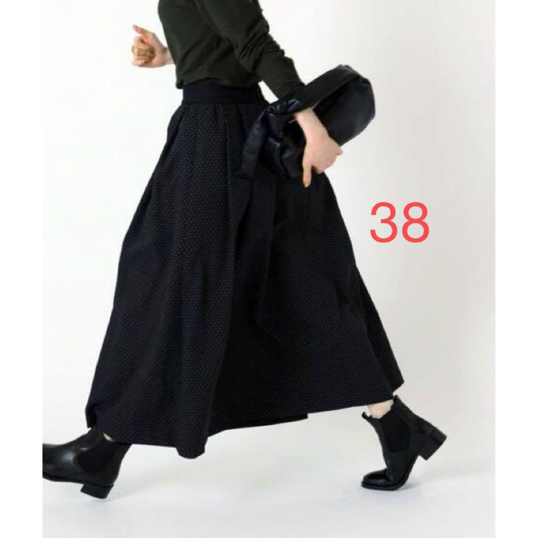 IENA - IENA イエナ ドットジャガードタックスカート  38 美品