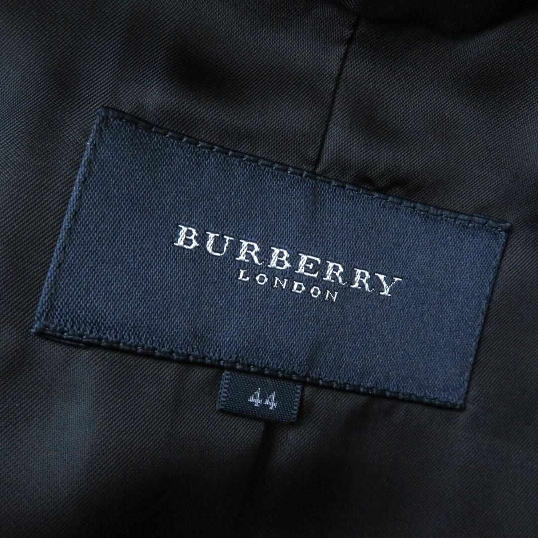 BURBERRY(バーバリー)の極美品★正規品 バーバリーロンドン ロゴボタン付き シルク混 ツイードコート／ジャケット グレー 44（大きめサイズ） 日本製 ベルト付き レディースのジャケット/アウター(その他)の商品写真