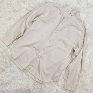 ユニクロ(UNIQLO)のUNIQLO ユニクロ シャツ トップス アウター バンドカラー アイボリー(シャツ)