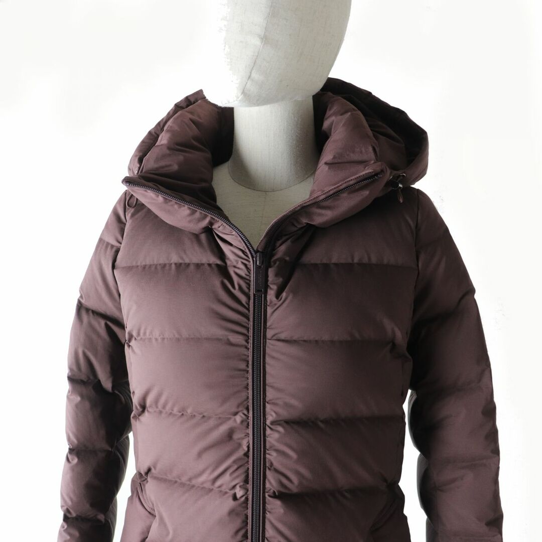 MACKINTOSH(マッキントッシュ)の極美品★正規品 MACKINTOSH マッキントッシュ G5F12-816 フード付 ZIP UP ロングダウンコート レディース ブラウン 36  美シルエット◎ レディースのジャケット/アウター(ダウンコート)の商品写真