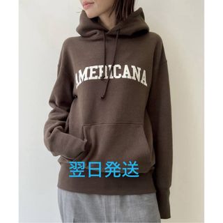 AMERICANA - americana アメリカーナ AMEY ロゴ スウェット パーカーの AMERICANA - americana アメリカーナ AMEY ロゴ スウェット パーカーの