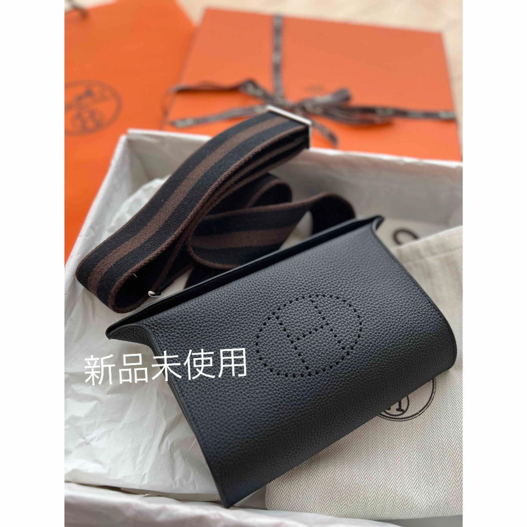 Hermes(エルメス)の新品未使用HERMESショルダーバッグ★ヴィドポッシュ黒ユニセックス メンズのバッグ(ショルダーバッグ)の商品写真