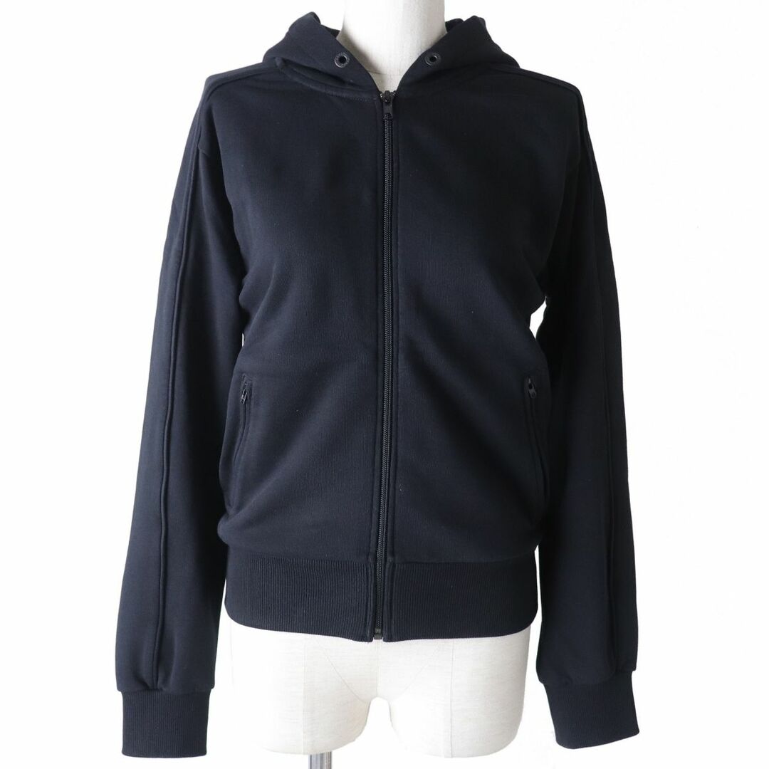 KENZO(ケンゾー)の美品◇正規品 KENZO ケンゾー F962BL752953 バックロゴデザイン スウェット ZIP UP パーカー／ジャケット ブラック 黒 レディース S レディースのトップス(パーカー)の商品写真