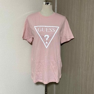 ゲス(GUESS)のGUESS ゲス　Tシャツ　ピンク　L(Tシャツ(半袖/袖なし))