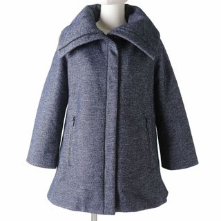 タトラス(TATRAS)の極美品◇正規品 TATRAS タトラス LTA17A4560 ダウンライナー付 Aライン ZIP UP ウールコート ネイビー系 紺系 レディース 01 冬物◎(その他)