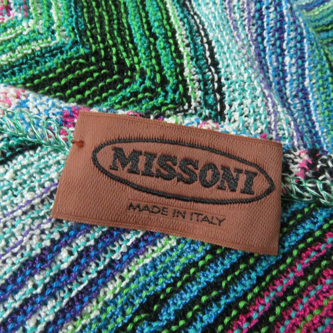 MISSONI(ミッソーニ)の極美品★MISSONI ミッソーニ ジグザグ柄 総柄 ロング丈 長袖 ニット ワンピース マルチカラー 48 レディース イタリア製 エレガント◎ レディースのワンピース(ロングワンピース/マキシワンピース)の商品写真