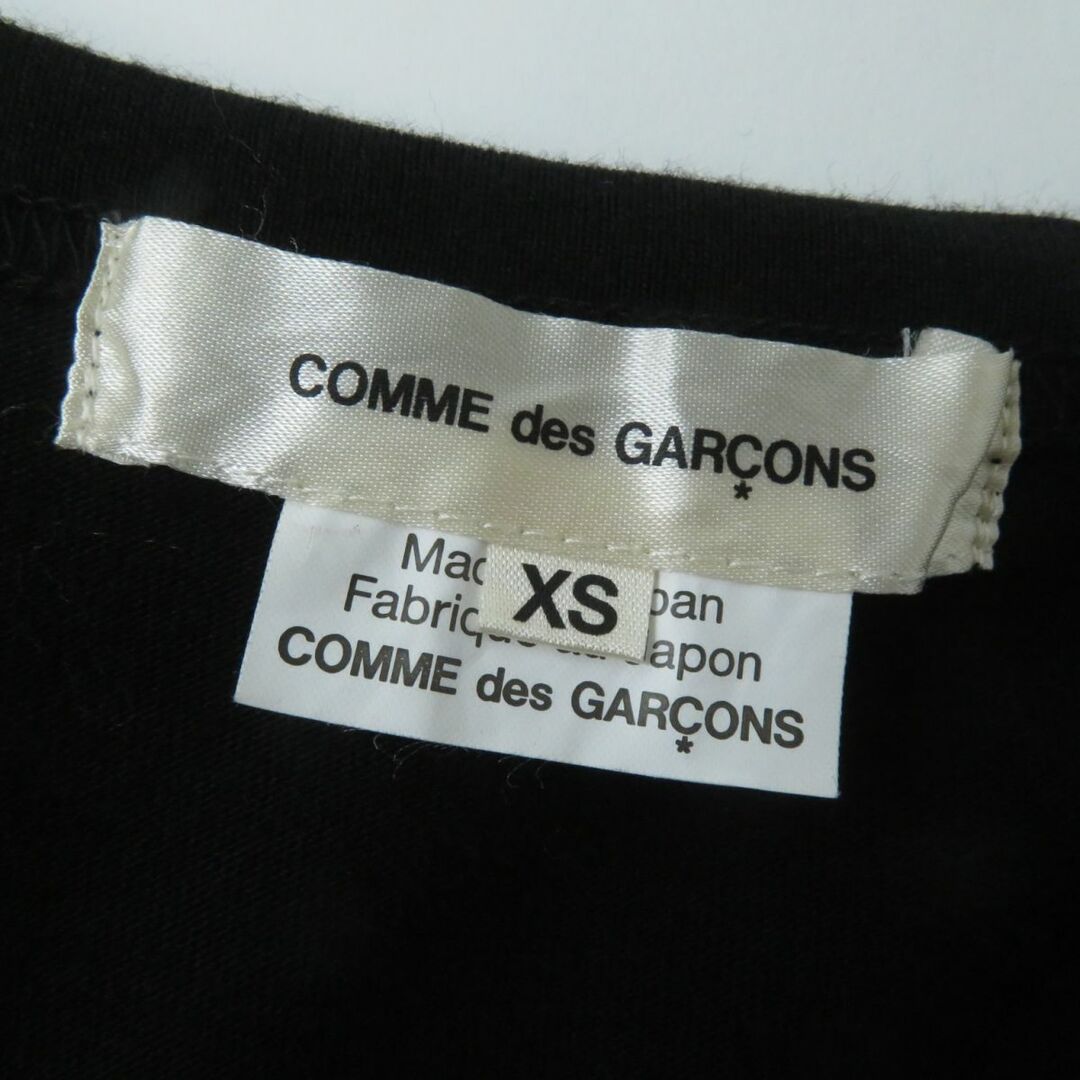 COMME des GARCONS(コムデギャルソン)の極美品★正規品 COMME des GARCONS コムデギャルソン GE-T043 19年 クルーネック シェルボタン付き レイヤード カーディガン ブラック XS レディースのトップス(カーディガン)の商品写真