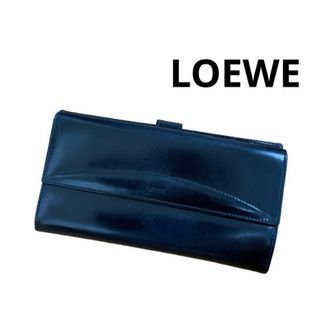 ロエベ(LOEWE)のロエベ　長財布　レザー　黒(長財布)