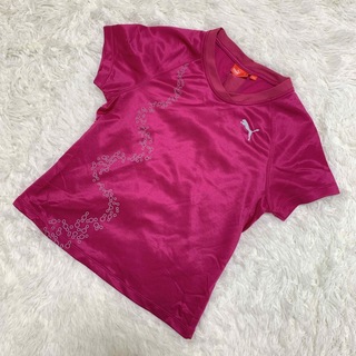プーマ(PUMA)のPUMA プーマ Tシャツ トップス スポーツウェア 運動着 ピンク 半袖(Tシャツ(半袖/袖なし))