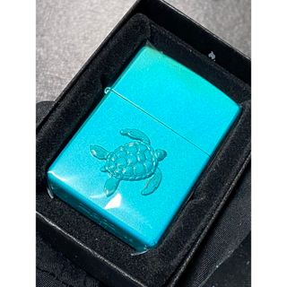 zippo 海亀 立体メタル 特殊加工 希少カラー ヴィンテージ 2002年製(その他)