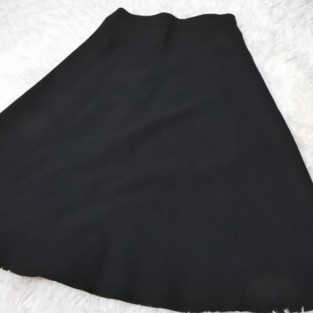 自由区(ジユウク)の自由区 レディース スカート ミモレ丈 フレア 黒 M レディースのスカート(ひざ丈スカート)の商品写真